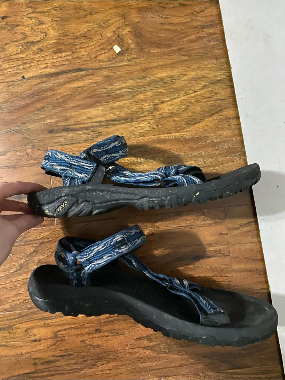 Teva Blue and Black Sport Sandals